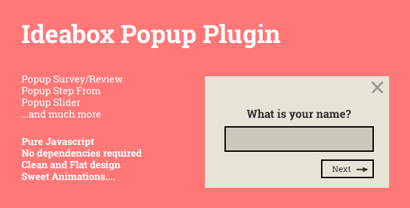 Ideabox Popup - Popup Survey/Review, Slider, Step Form