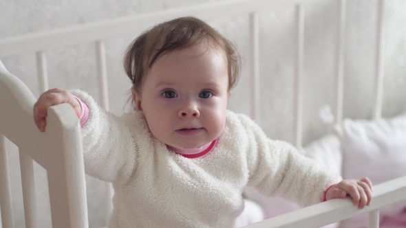 Baby Smiles with First Milk Teeth