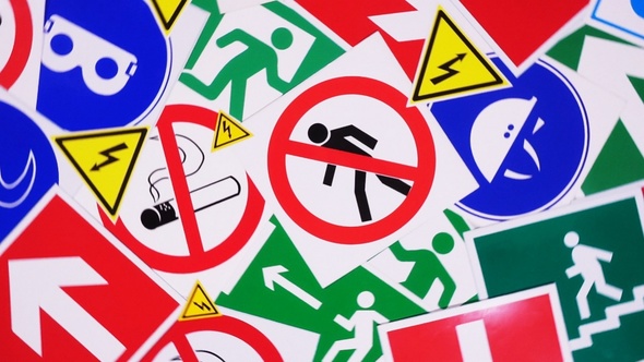 Safety Signs And Symbols