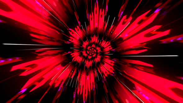 Red Spiral VJ Loop