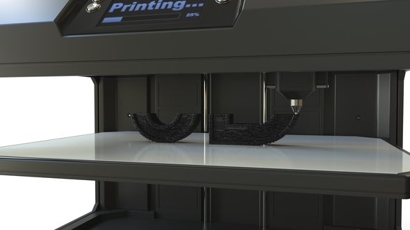 Printing Black Volumetric Text with Modern 3D Printer alt