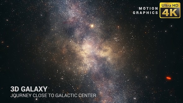 3D Galaxy | Journey Close To Galactic Center 4K
