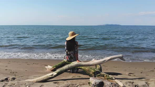 Woman Watching the Sea