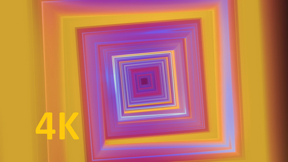 VJ VHS 80's Neon Colorful Tunnel