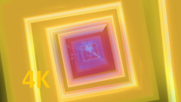 VJ VHS 80's Neon Colorful Tunnel