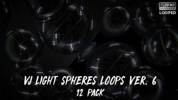VJ Light Spheres Loops Ver.6 - 12 Pack alt