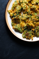 Fried tempura broccoli on a ceramic plate. Asian cuisine - PhotoDune Item for Sale