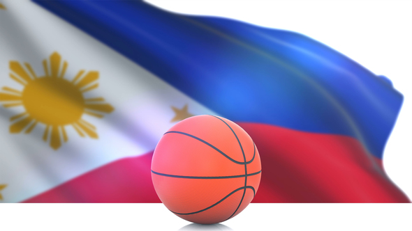 Basketball with Philippines Flag alt