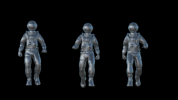 Metal Cosmonaut Walk Animation alt