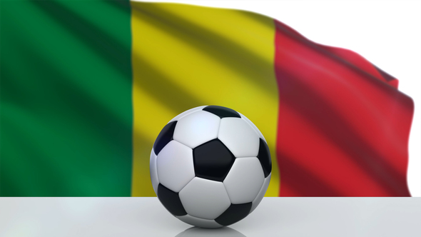 Soccer Ball with Mali Flag