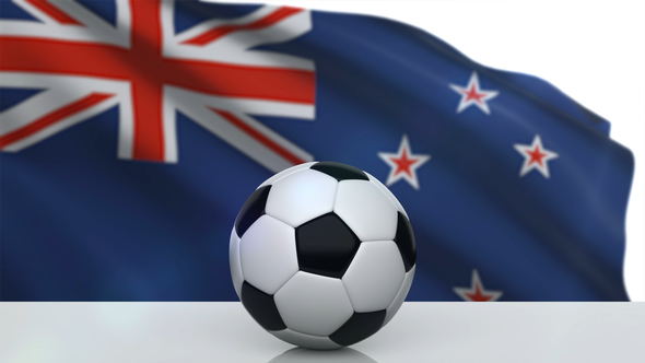 Soccer Ball with New Zealand Flag alt