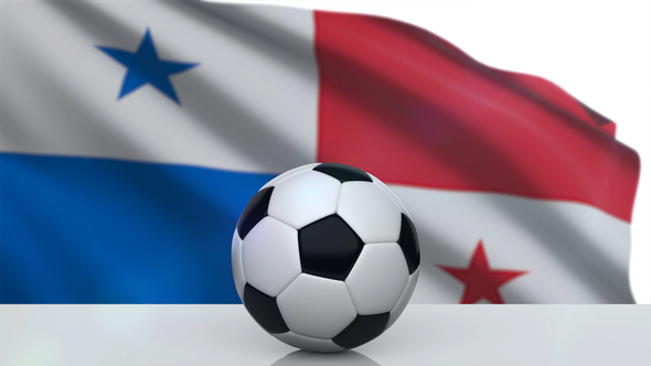 Soccer Ball with Panama Flag alt