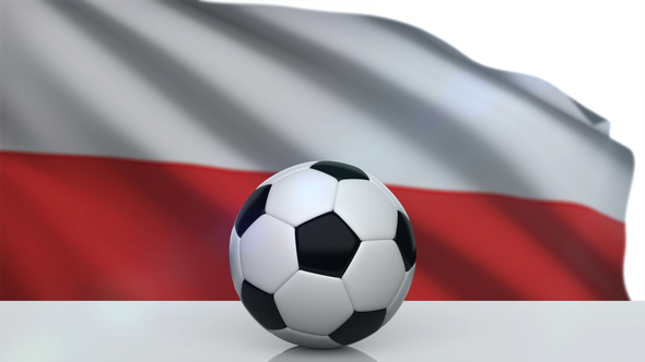 Soccer Ball with Poland Flag alt