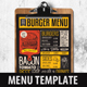 Burger Food Menu - GraphicRiver Item for Sale