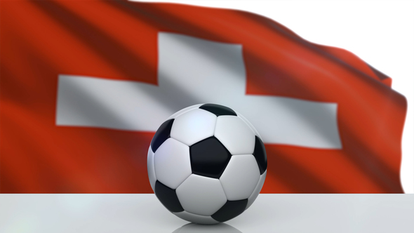 Soccer Ball with Switzerland Flag alt