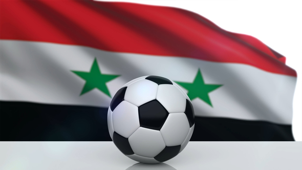 Soccer Ball with Syria Flag alt