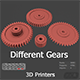 Different Gears 3D Models - 3DOcean Item for Sale