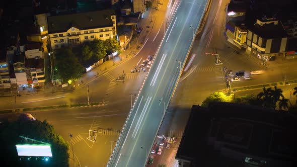 Chaotic Intersection In Hanoi Vietnam Time Lapse
