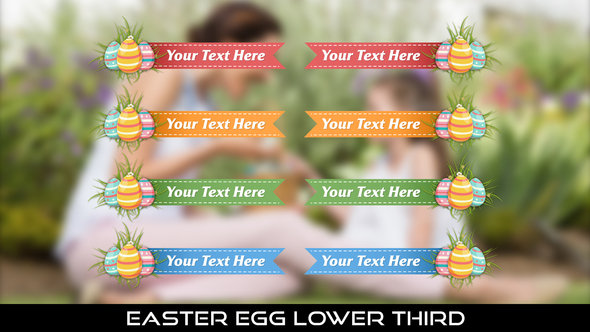 Easter Egg Lower Thirds
