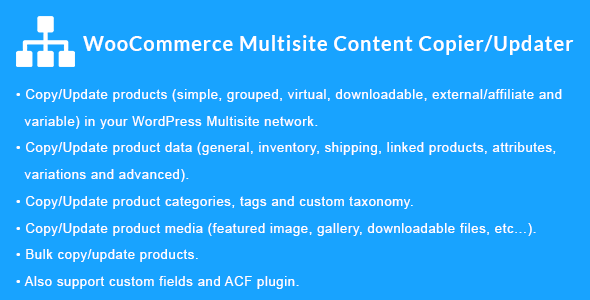 Woocommerce Multisite Content Copier/Updater