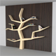 Modern Book Shelf Like Tree - 3DOcean Item for Sale