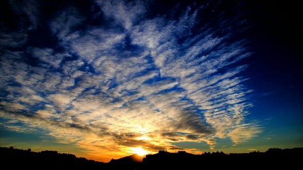 Awesome Colorful Clouds at Sunset