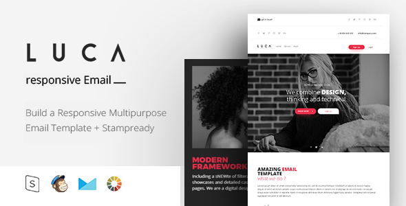 LUCA - Responsive Email + StampReady Builder