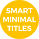 Smart Minimal Titles - VideoHive Item for Sale
