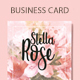 Floral Watercolor Business Card - GraphicRiver Item for Sale