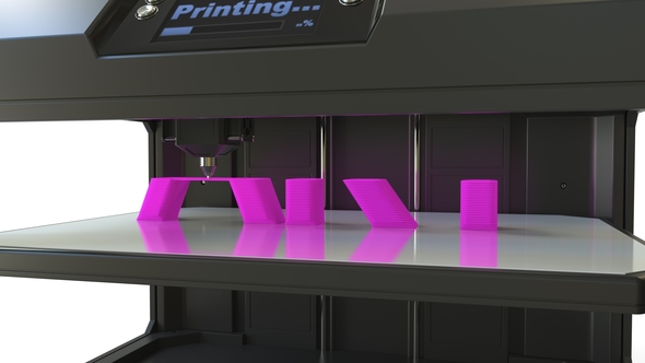 Printing Pink ART Text with a 3D Printer alt