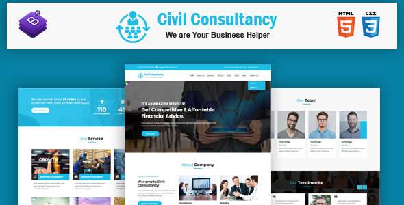 Civil Consultancy  - Business Consulting and Professional Services HTML Template