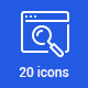 20 SEO Icons - GraphicRiver Item for Sale