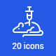 20 Science Icons - GraphicRiver Item for Sale