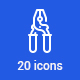 20 Tools Icons - GraphicRiver Item for Sale