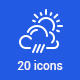 20 Weather Icons - GraphicRiver Item for Sale