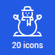 20 Christmas Icons - GraphicRiver Item for Sale