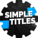 Simple Titles & Lower Thirds - VideoHive Item for Sale