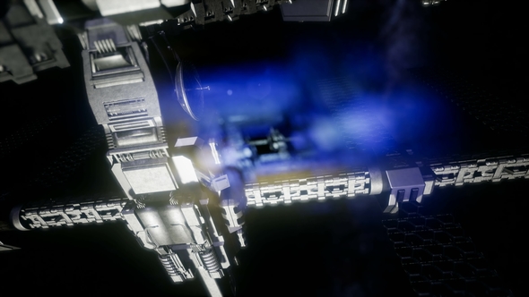 Spaceship Travelling Through the Universe alt