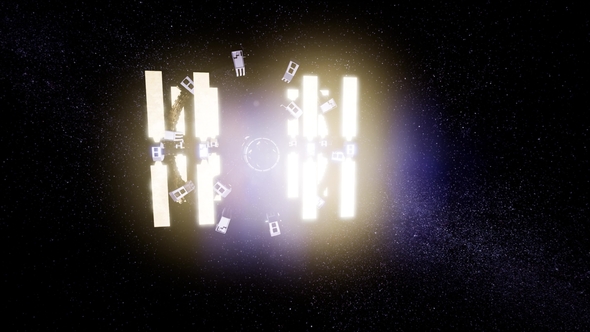 Spaceship Travelling Through the Universe alt