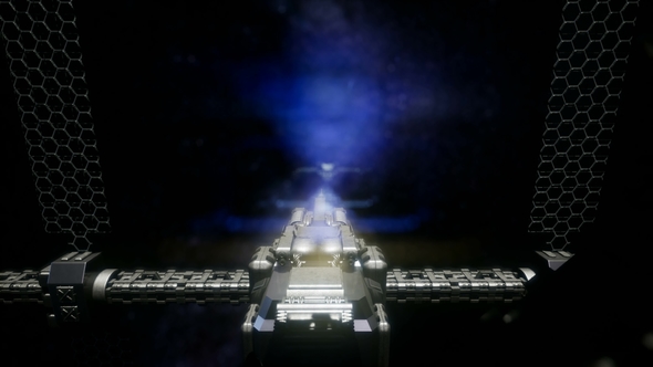 Spaceship Travelling Through the Universe alt