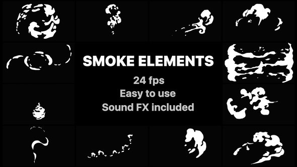 Hand Drawn Smoke Elements alt