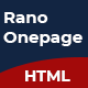 Rano | One Page Parallax HTML Template - ThemeForest Item for Sale