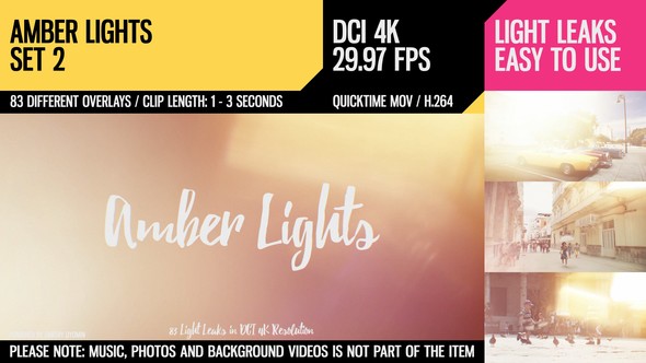 Amber Lights (4K Set 2)