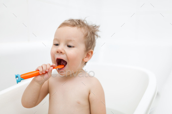 he bathroom