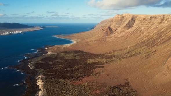 Aerial View From Mirador De Guinate Viewpoint, Lanzarote, Canary Islands