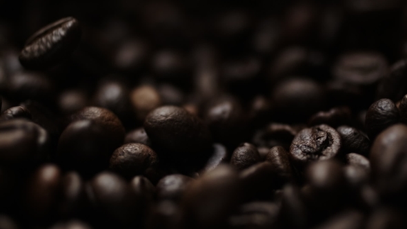 Shot of Coffee Beans