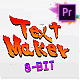 Arcade Text Maker 8bit Glitch Titles For Premiere Pro | Mogrt - VideoHive Item for Sale