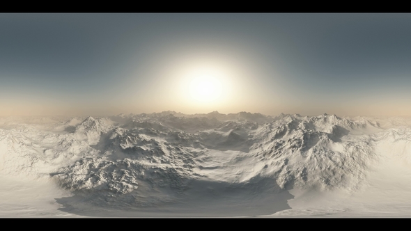 Aerial VR 360 Panorama of Mountains alt
