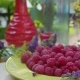 Shot of Fresh Raspberries on a Dish - VideoHive Item for Sale
