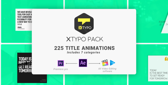 Typro - XTypoPack | 225 Title Animations